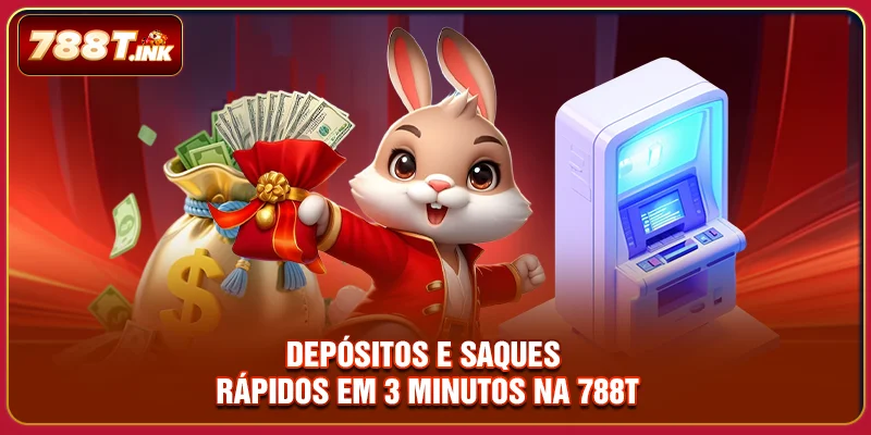 Depósitos e saques rápidos em 3 minutos na 788T